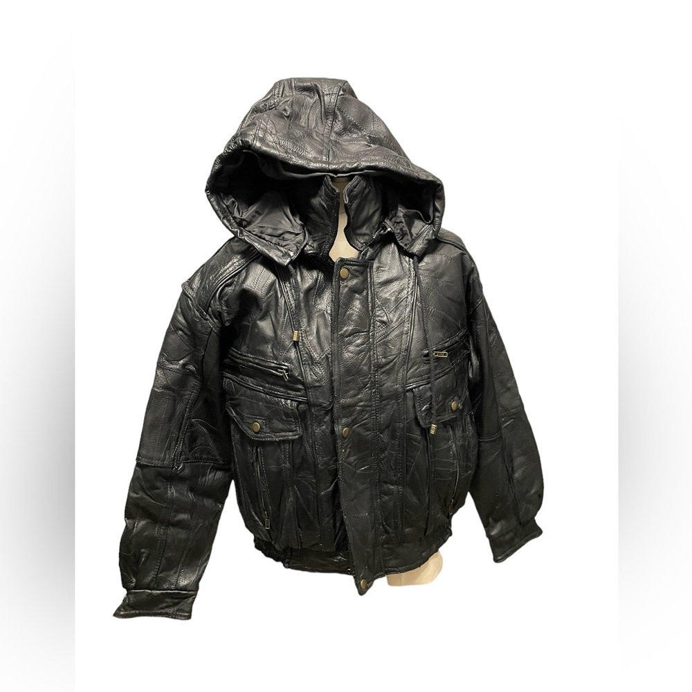 Y2K Navarre leather Co Jacket